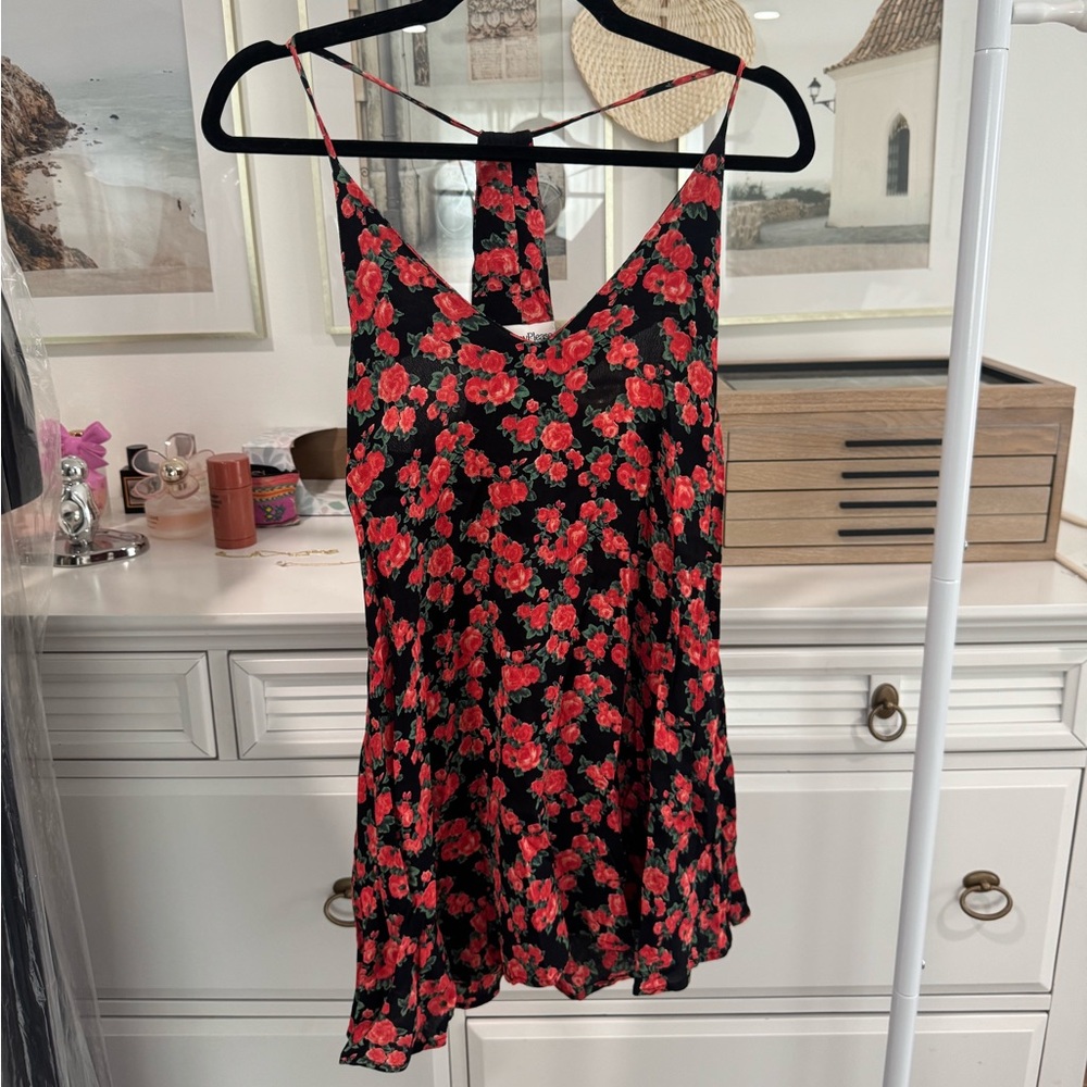 Privacy Please Red Floral Dress